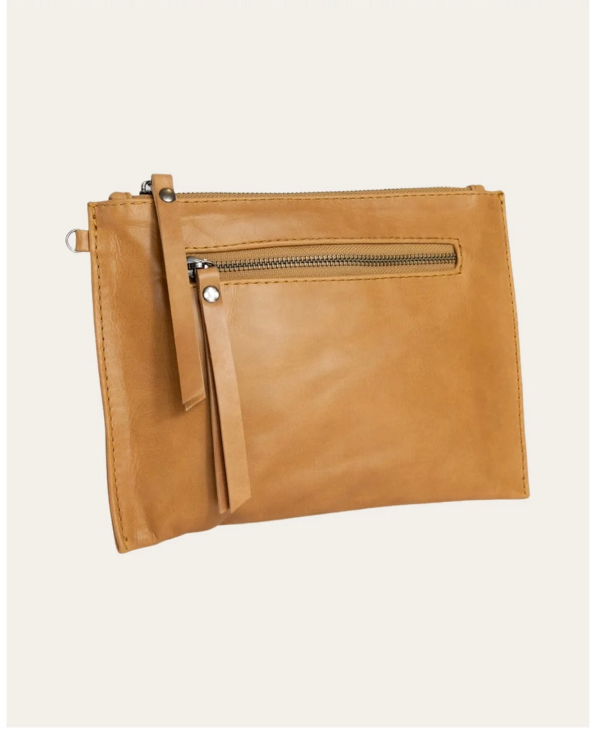 Bare Leather Coco Clutch