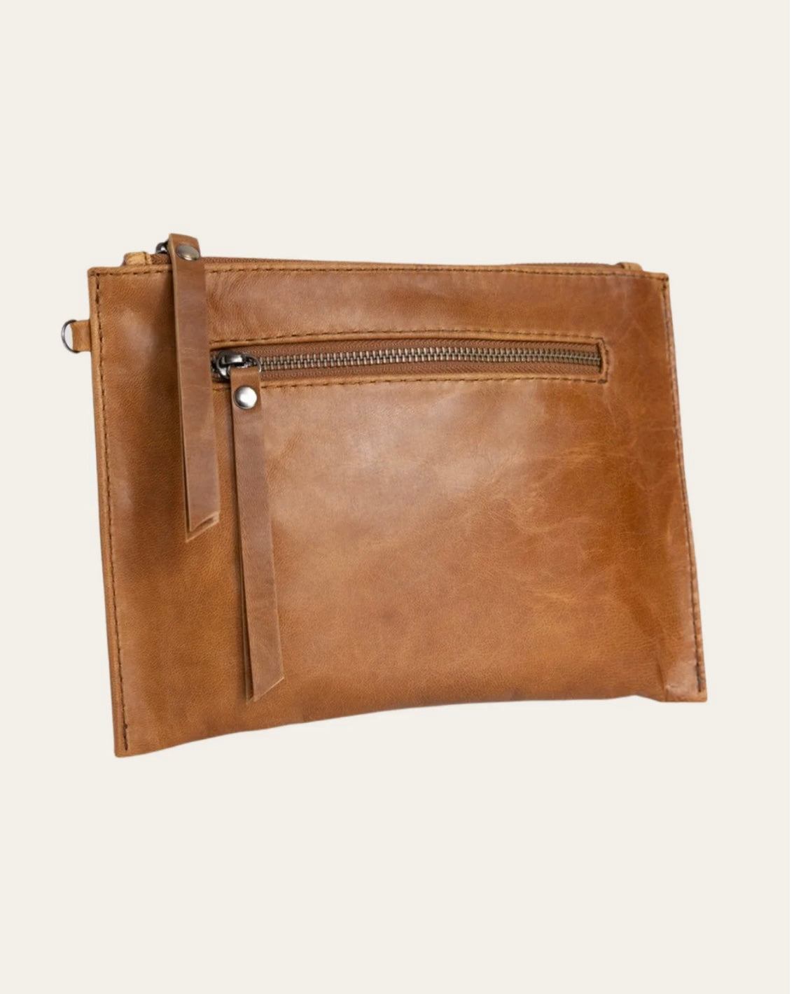 Bare Leather Coco Clutch